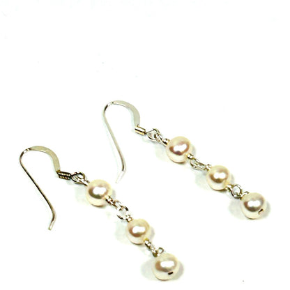 Freshwater Pearl and Sterling Silver Cascade Earrings - by Sarita Kamat Designs|4893