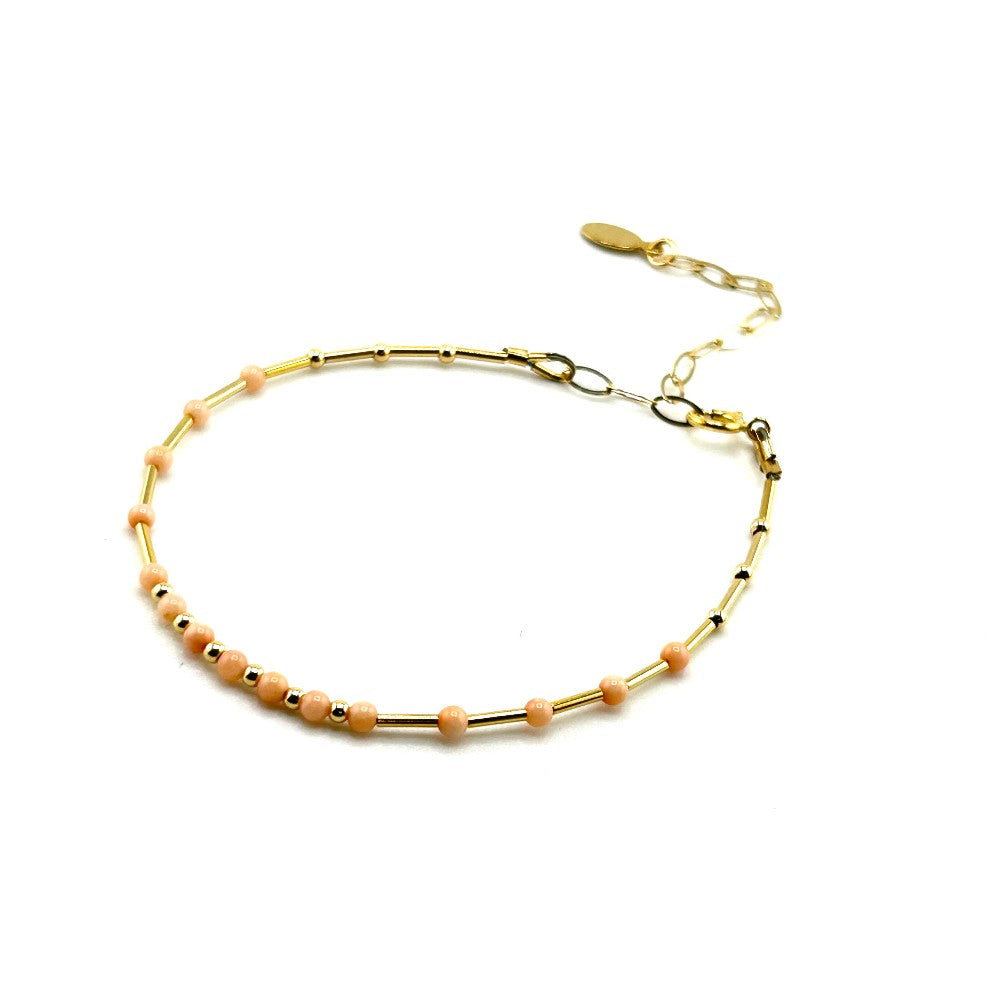 Coral bracelet 14K Goldfilled - by Sarita Kamat|4145