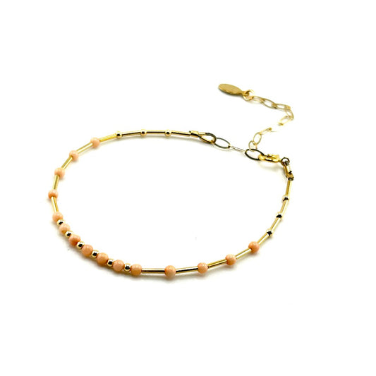 Coral bracelet 14K Goldfilled - by Sarita Kamat|4145