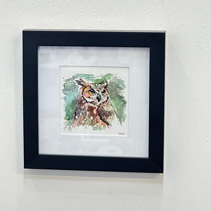 Owl- original watercolor by Salil Kamat|5717