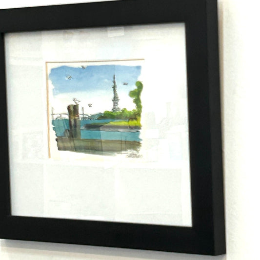 Lady of the Harbor -  Original Watercolor by Ron Crawford|5468